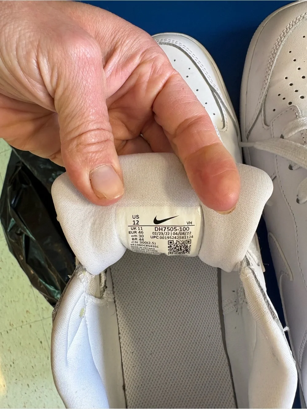 Nike White Low-Top Leather Sneakers